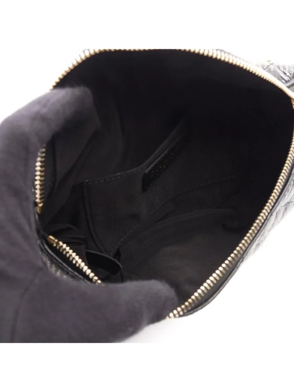 Chanel Waist Bag Quilted Black Gold Silver Leather Chain